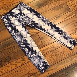 Lululemon inkblot tie dye wunder under pants